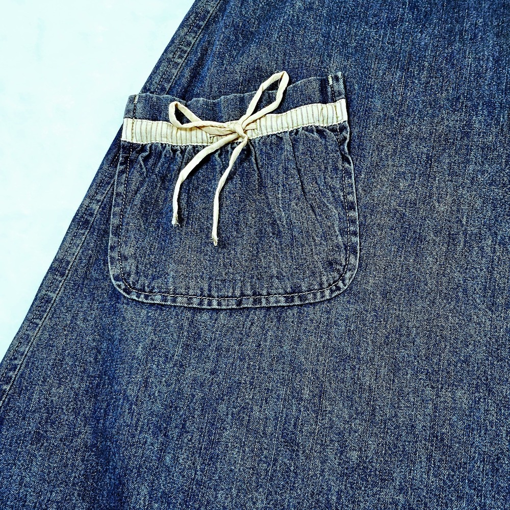 NWT Jill Brimfield Jean Skirt Size 10 Festival Boho Cottage Core Prairie Ruffle‎ - Picture 3 of 10